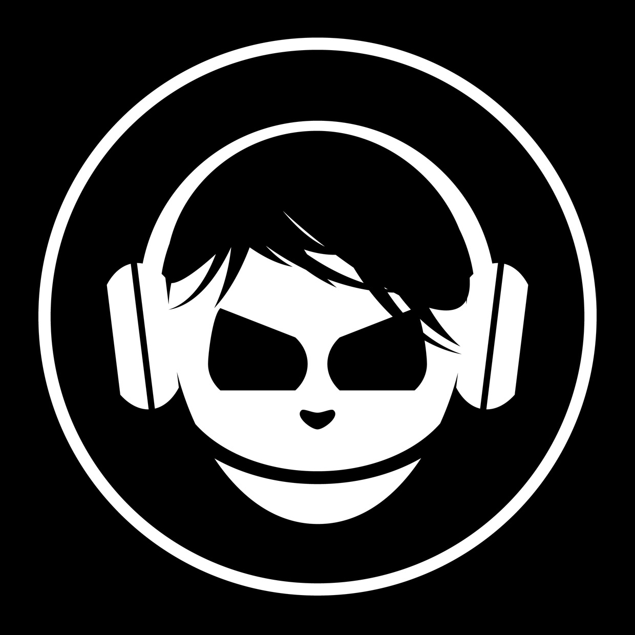 Musicheads logo hode hvit